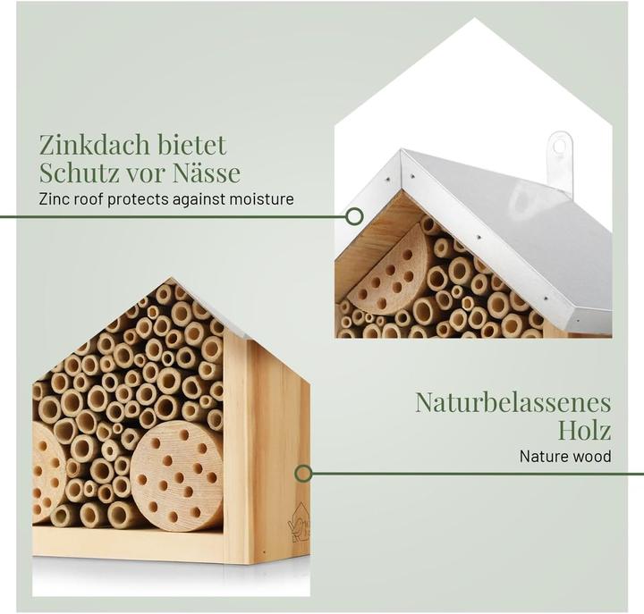 Actual product image Wildlife home Bee hotel (Wild bees, Bee)