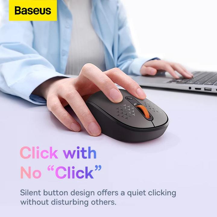 Immagine prodotto Baseus Mouse wireless F01B Tri-Mode 2.4 G BT 5.0 1600 DPI (grigio ghiaccio) (Senza fili)