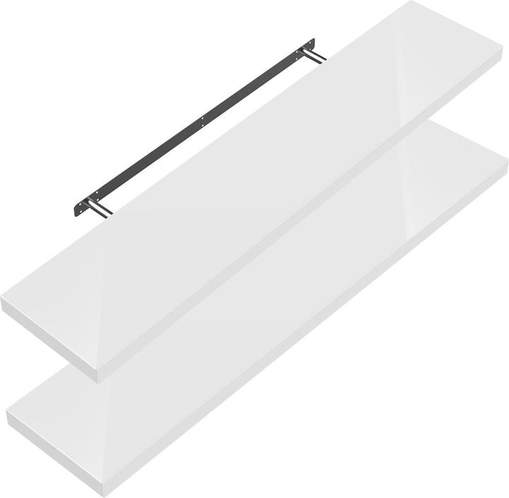 2er Set hochglanz weiss