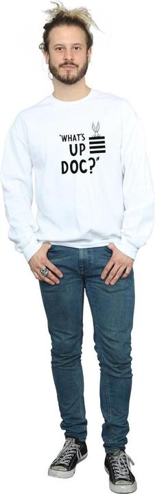 Immagine prodotto Looney Tunes What's Up Doc Felpa Bugs Bunny Strisce Adulto Unisex (L)