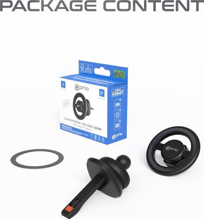 Actual product image prio Car mobile phone holder MAG