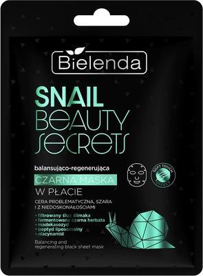Bielenda Snail Beauty Secrets Balancing And Regenerating Black Face Mask