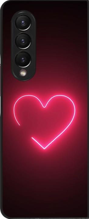 Actual product image PhoneLook Cover Valentine 2023 single neon heart (Samsung Galaxy Z Fold4)