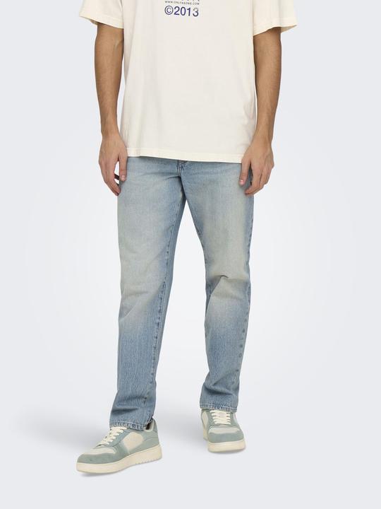 Produktbild Only & Sons ONSEDGE Mid Rise Gerade geschnitten Jeans Normal geschnitten jeans (32)