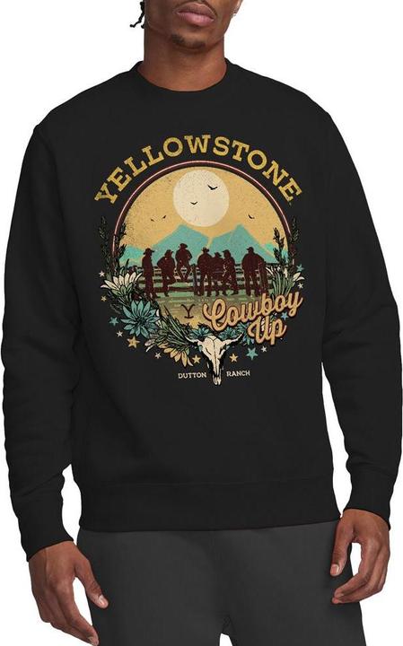 Actual product image Yellowstone Unisex Adult Cowboy Up Sweatshirt (S)