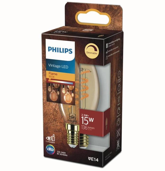 Actual product image Philips LED lamp (E14, 2.50 W, 136 lm, 1 x, F)