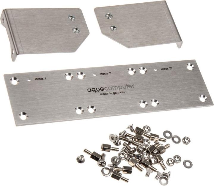 Produktbild Aqua Computer Einbaublende für poweradjust 2 USB, Edelstahl gebürstet