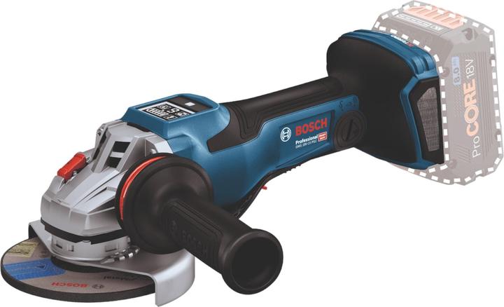 L-BOXX 136, Additional handle Vibration Control, Clip-on metal safety guard, Quick release nut, GWS 18V-15 PSC