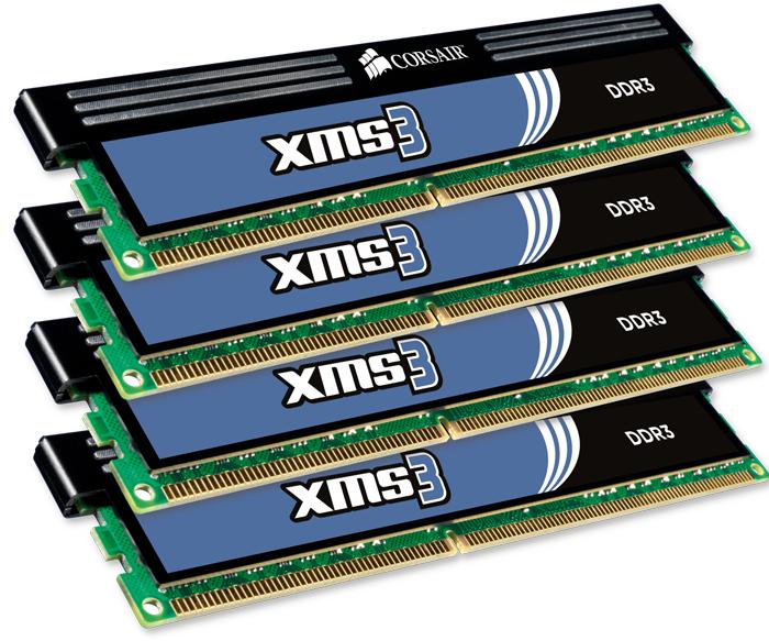 Corsair Xms3 (4 x 8GB, 1600 MHz, DDR3-RAM, DIMM)