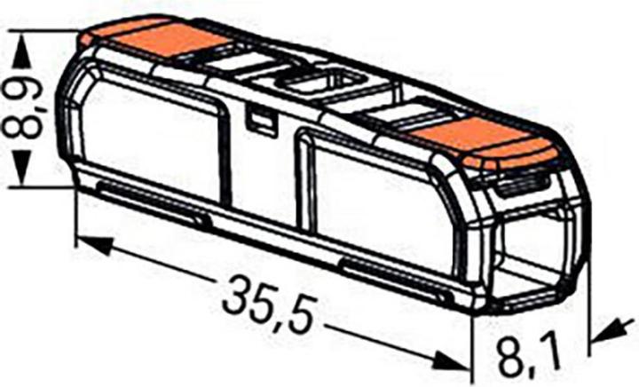 Actual product image Wago Through connector
