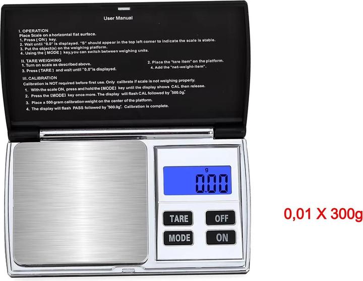 Produktbild Swissdetector Mini-Waage - hohe Qualität Präzision 0.01G X 300g