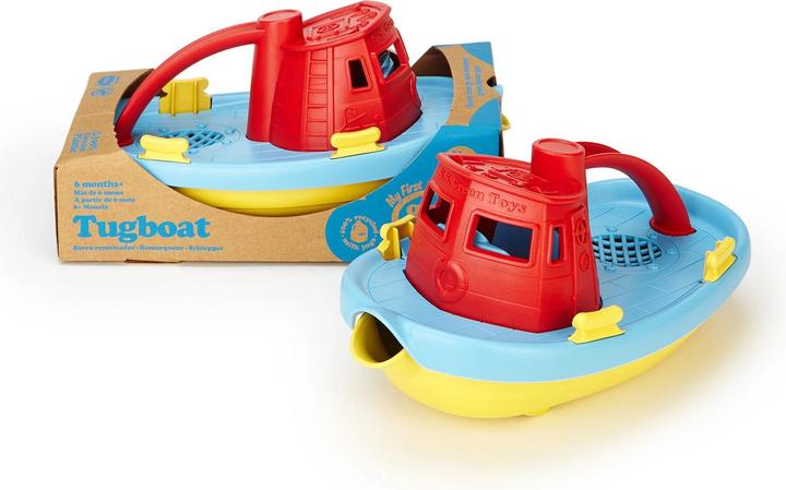 Actual product image Green Toys Tugboat - Red / Blue