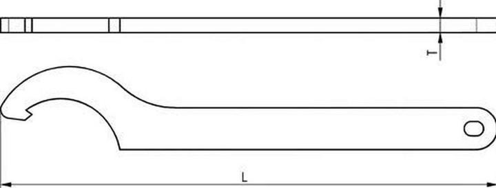 Produktbild Amf Hakenschlüssel mit Nase (90 mm, 82 mm, 80 mm, 88 mm, 85 mm)