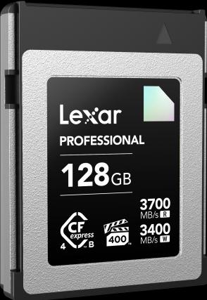 Image du produit Lexar CFexpress PRO 4.0 Type B DIAMOND Series 128GB - R3700/W3400MB/s - VPG400 (128 Go, CFexpress type B)