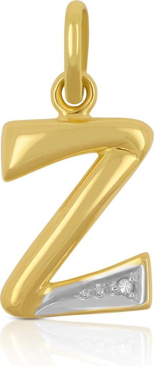 Muau Buchstabe (750, Weissgold, 18 K Gelbgold)