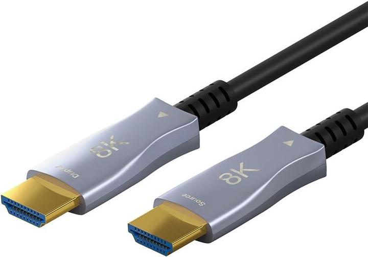 Image du produit Goobay Series 2.1 Optical Hybrid Ulra High-Speed HDMI™ Cable with Ethernet (AOC), 10 m, noir - Highges (10 m, HDMI)