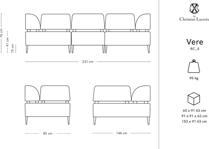 Actual product image CXL by Christian Lacroix Vere (Corner sofa)