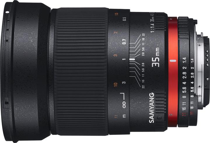 Immagine prodotto Samyang 35mm f/1.4 AS UMC - Canon EF (Canon EF, Canon EF-S, Full-frame)