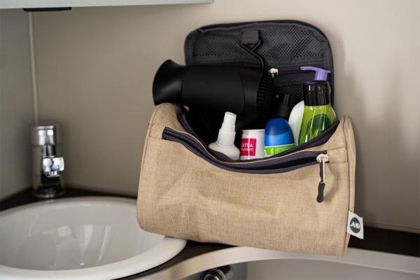 Actual product image Berger Washbag toiletry bag premium beige