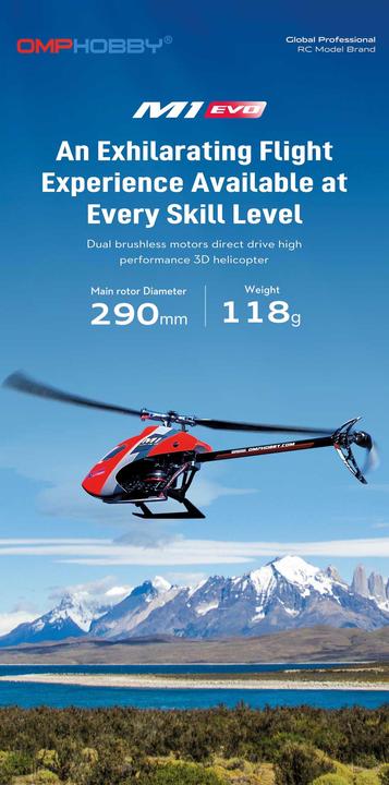 Productafbeelding OMPHobby OMP Heli M1 EVO gelb mit Sender # OSHM0035