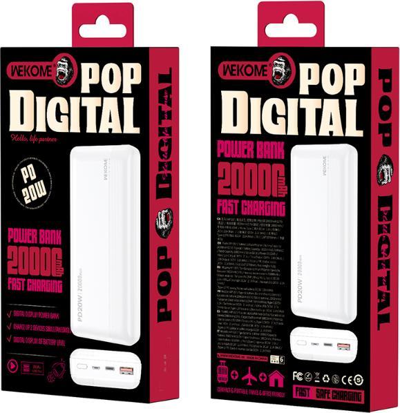 Actual product image Wekome Power bank Fast Charning USB-C (2000 mAh)