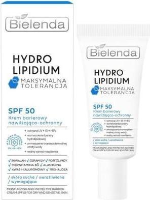 Etichetta energetica Bielenda BIEL HYDRO LIPIDIUM Krem ochronny 50ml (Crema solare, SPF 50, 30 ml)