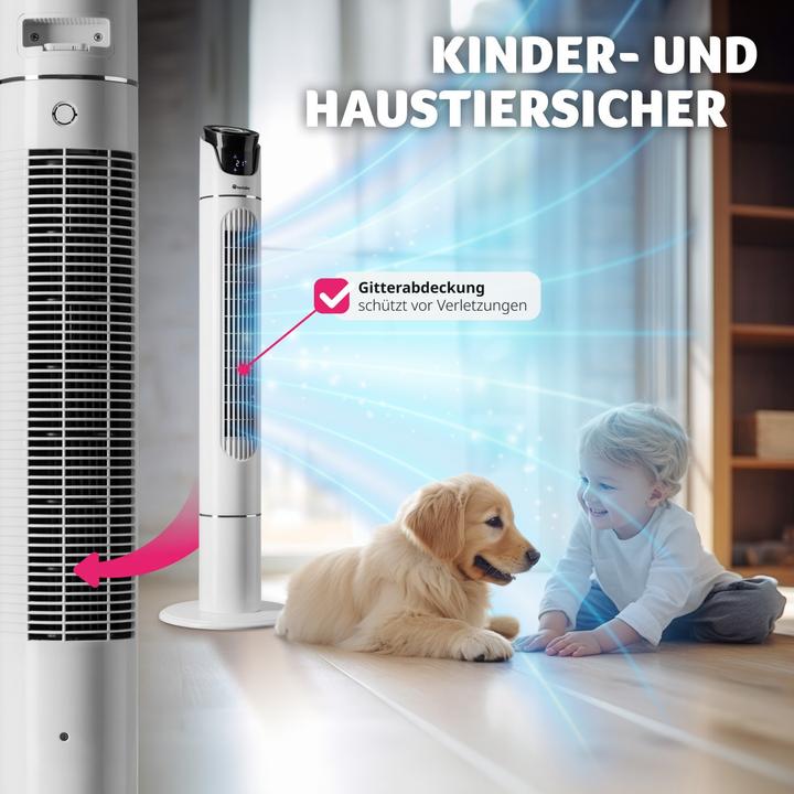Actual product image tectake Tower fan 110cm (50 dB)