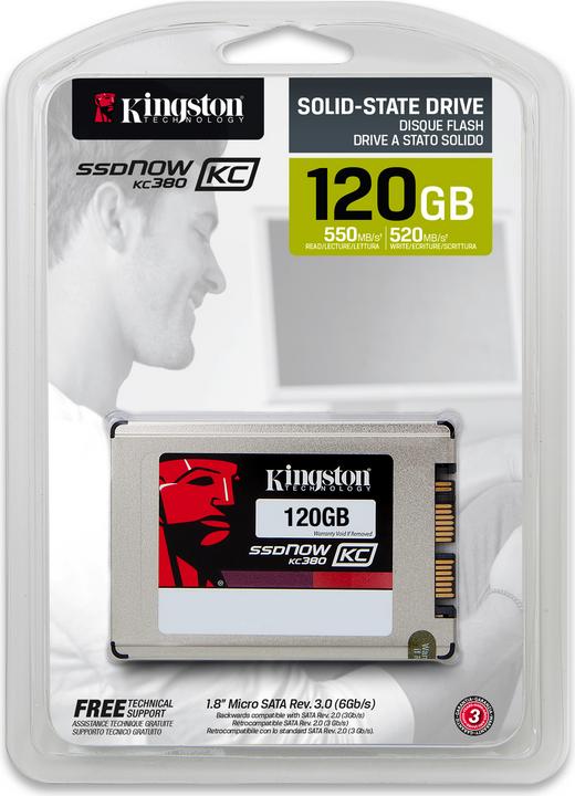 Produktbild Kingston SSDNow KC380 120GB (120 GB, 1.8")
