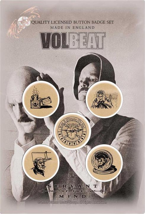 Produktbild Volbeat AnsteckerSet Servant Of The Mind 5erPack Kunststoff Metall