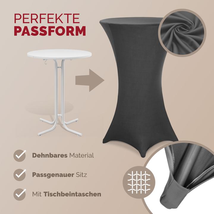 Produktbild Detex 2x Stehtischhussen (60 x 120 cm)