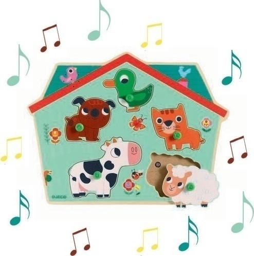 Actual product image Djeco Ouaf woof (sound) (6 pieces)