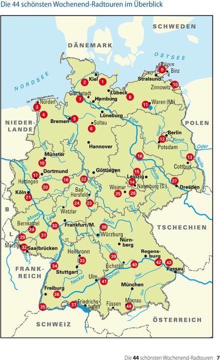 Nährwerte und Zutaten Die 44 schönsten Wochenend-Radtouren in Deutschland mit GPS-Tracks (Deutsch, BVA BikeMedia GmbH, 2019)