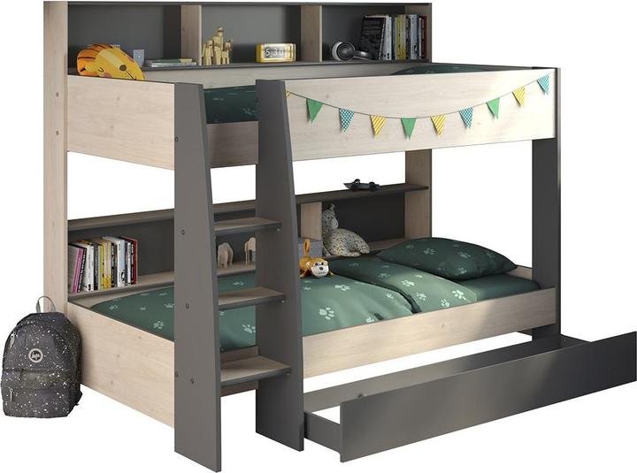 Image du produit CaliCosy Lits Superposés avec Niches de rangement - 90x200 cm - Leo (90 x 200 cm)