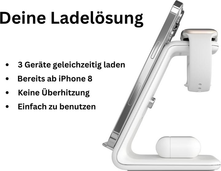 Produktbild Andi be free 3-in-1 kabellose Ladestation (18 W)