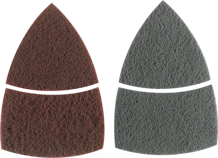 Bosch Professional Zubehör Reinigungsvlies-Set für Multischleifer, 2-teilig, Klett, 102 x 62, 93 mm (Fein, Mittel)