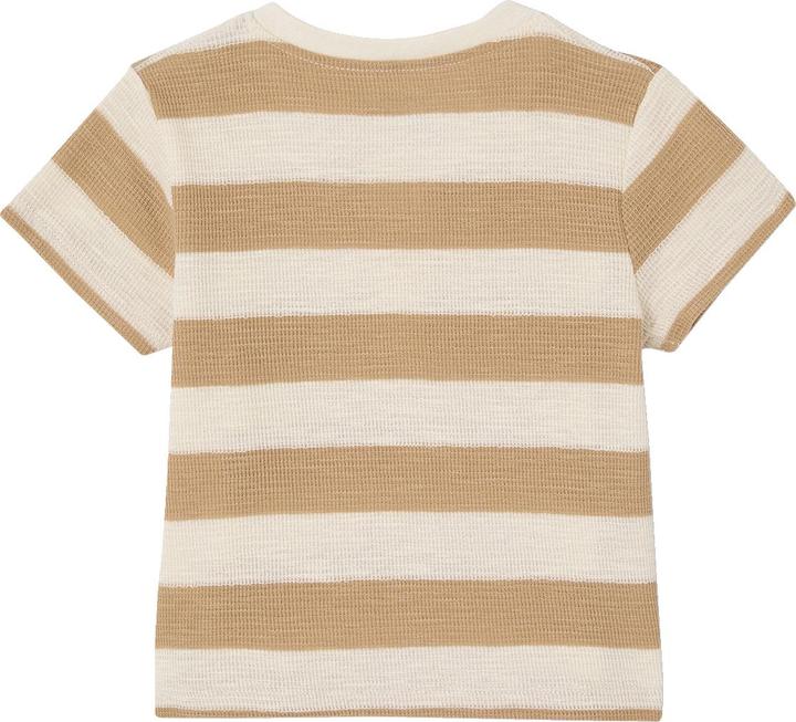 Produktbild Vertbaudet Bio-Kollektion: Gestreiftes Baby Shirt aus Waffelpikee (80)