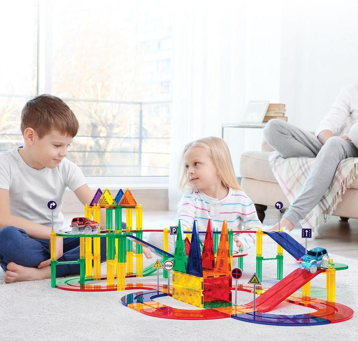 Productafbeelding PicassoTiles Racewagen Track Set
