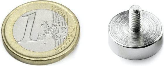 Actual product image Supermagnete Holding magnet with threaded pin (10 x)
