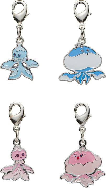 Produktbild Pokémon Pokemon Center - Frillish, Jellicent Schlüsselanhänger - 4 Stück