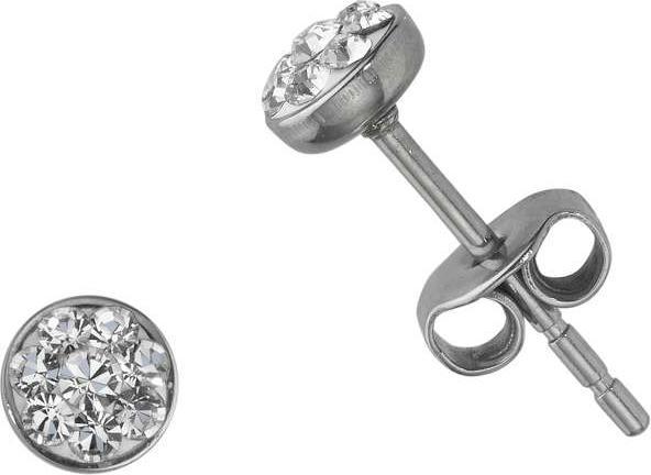 Bijouteria Ohrstecker (Edelstahl, Kristall)