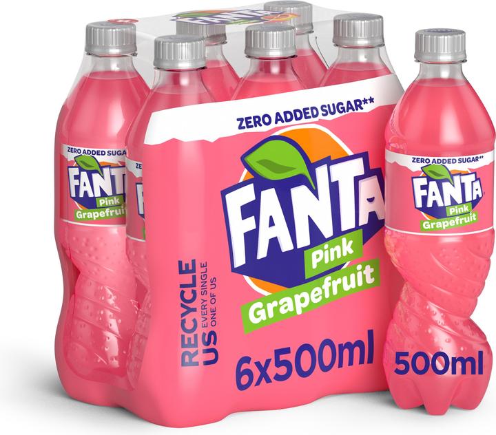 Fanta Pink Grapefruit Zero (6 x 50 cl)
