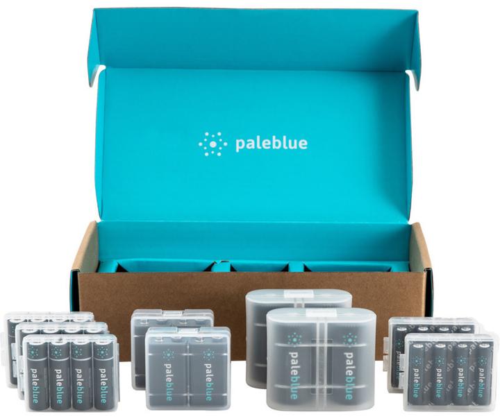 Actual product image Pale Blue Home Conversion Kit (28 pcs., D, AAA, AA, 9V Block, 5000 mAh)