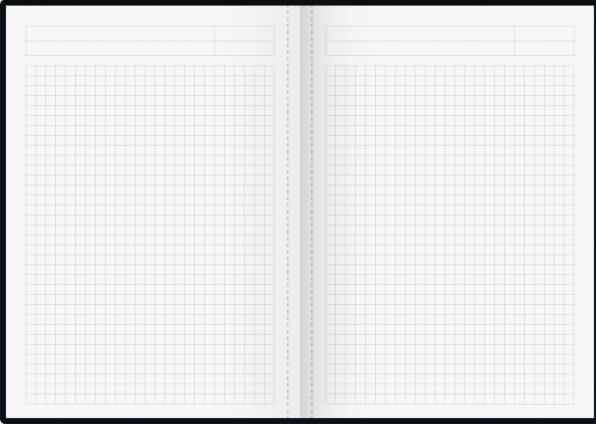 Actual product image König & Ebhardt Notizbuch (A5, Checked, Hardcover)