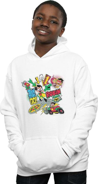 Teen Titans Go Robin Montage Kapuzenpullover Jungen