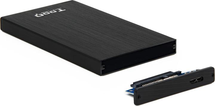 Produktbild Tooq Technology TQE-2527B Speicherlaufwerksgehäuse HDD-Gehäuse Schwarz 2.5" (2.5")