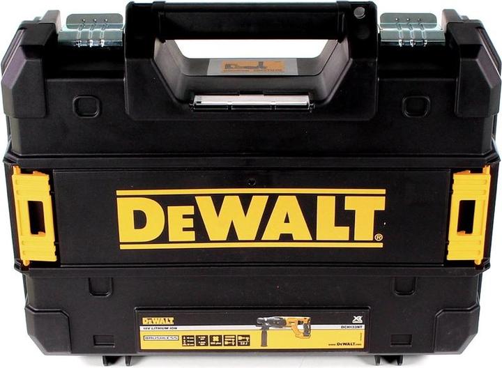 Productafbeelding DeWalt DCH 133 P2 Accu combihamer 18V 2,6J SDS plus Brushless + 2x accu 5,0Ah + lader + TSTAK (Oplaadbare batterij)