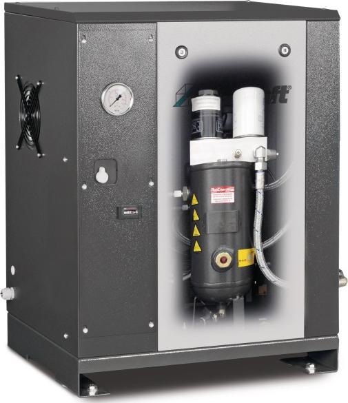 Produktbild Stürmer - Schraubenkompressor 485l/min, 10 bar, 400V, 4kW, m. Rippenbandriemenantrieb Bodeninstallat (10 Bar, 485 l)