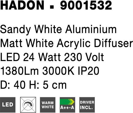 Actual product image Nova Luce Hadon (1380 lm)