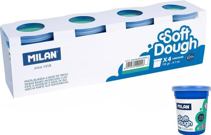 Teka Scatola di 4 barattoli di pasta morbida 116g Turchese