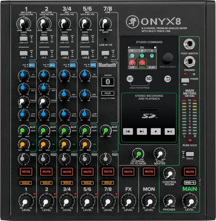 Actual product image Mackie Onyx 8 (Studio- and Livemixer)